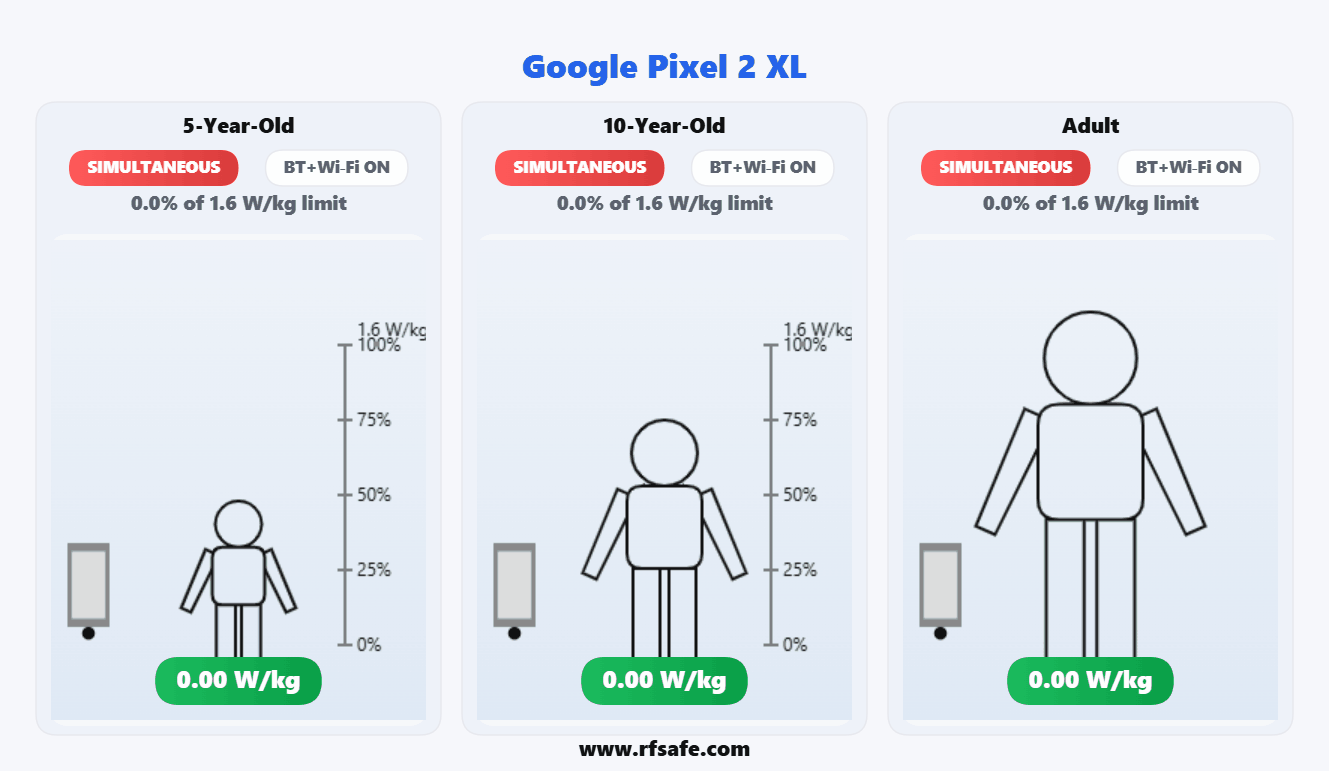 Google Pixel 2 Xl — Body SAR (animated)